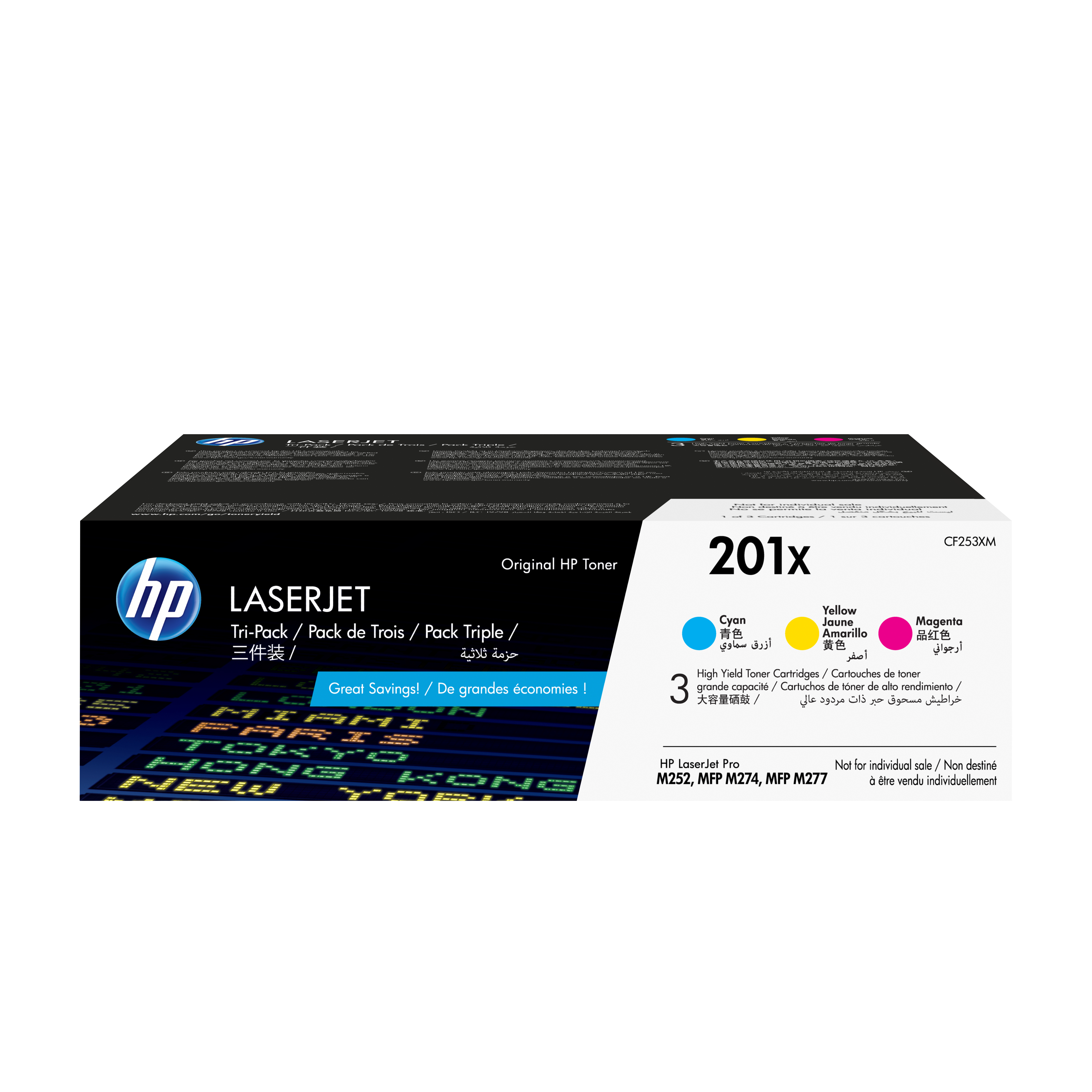 HP 201X 3x Dreifarbig LaserJet Tonerpatrone