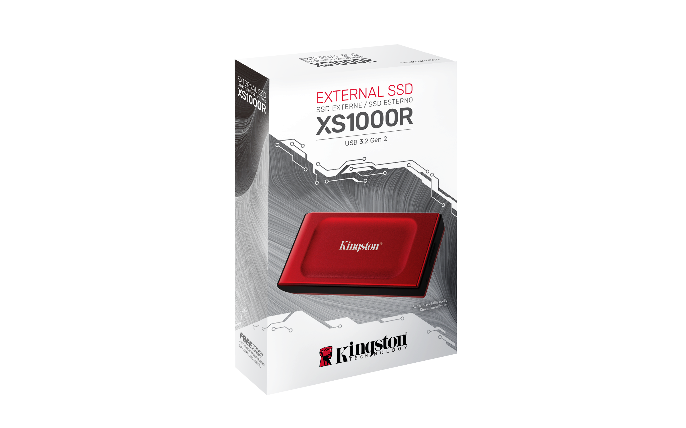 2TB POCKET-SIZED SSD XS1000R EXTERNAL DRIVE USB 3.2 GEN 2