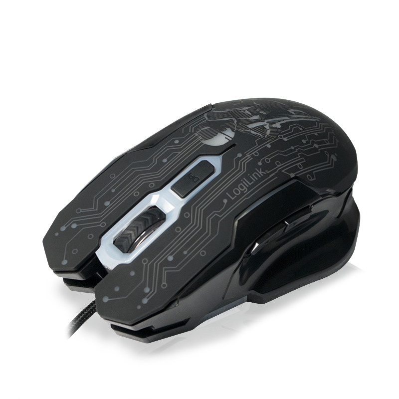 Logilink Gaming Maus, USB, 6-button, 2400dpi