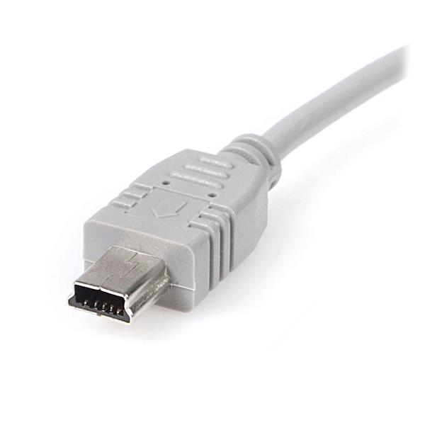 StarTech.com Mini USB 2.0 Kabel 15 cm A auf Mini-B Grau