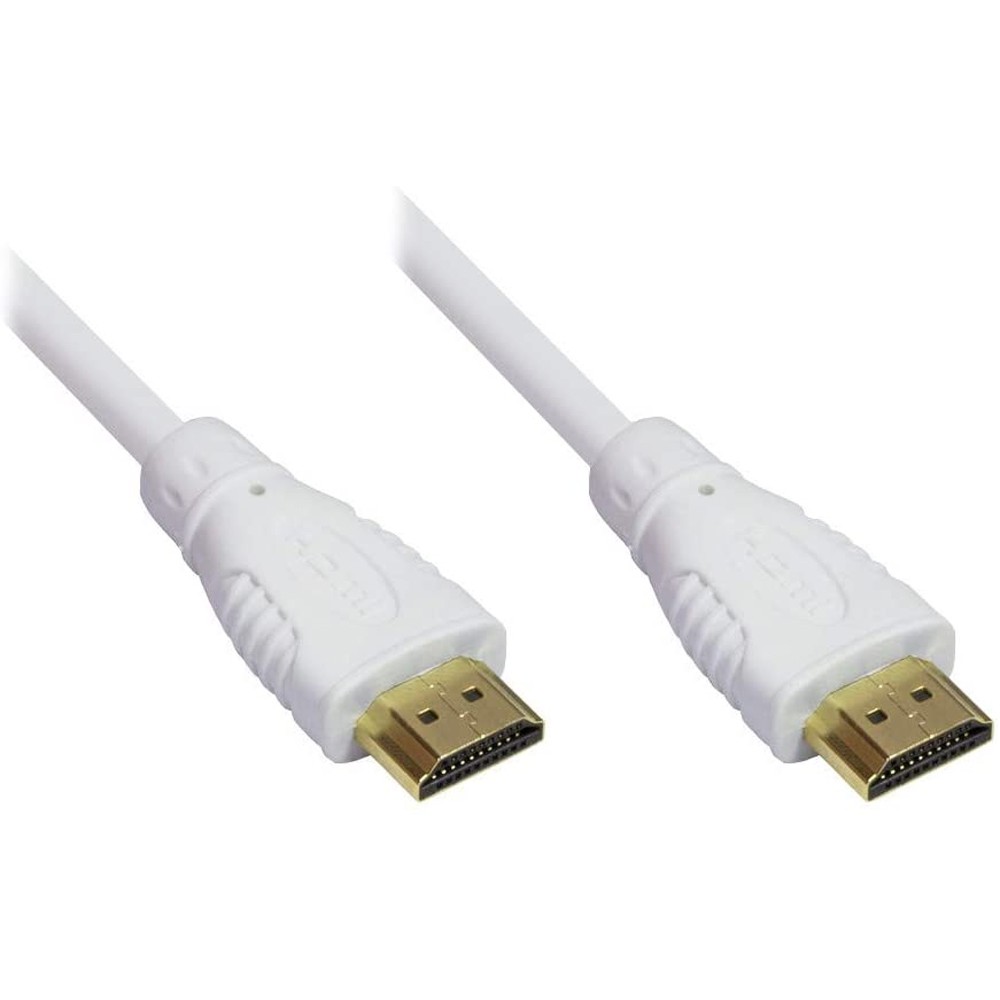 TECHLY HDMI Kabel A M/M high speed 5m weiss