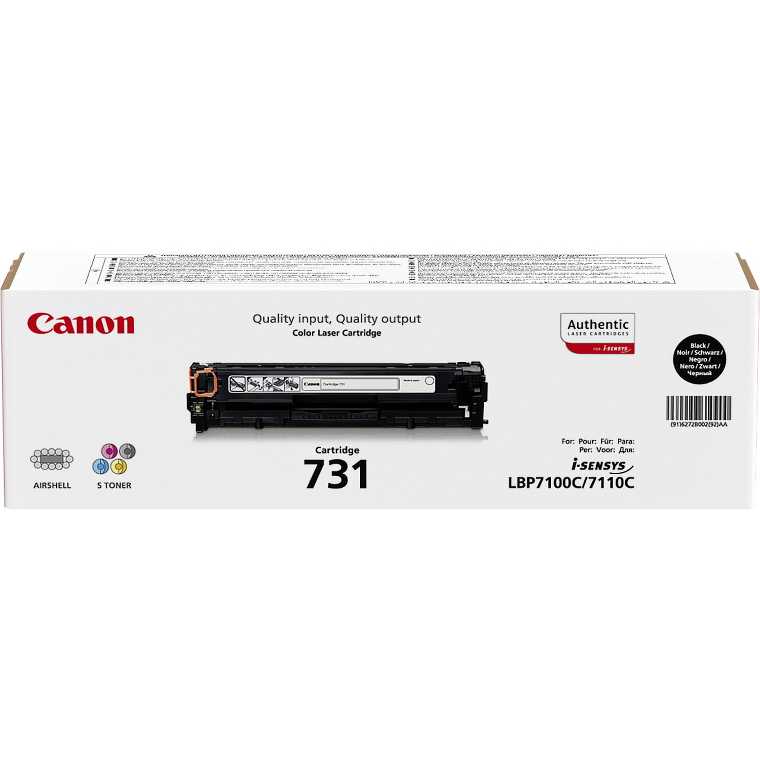 Canon 731 BK schwarz Toner