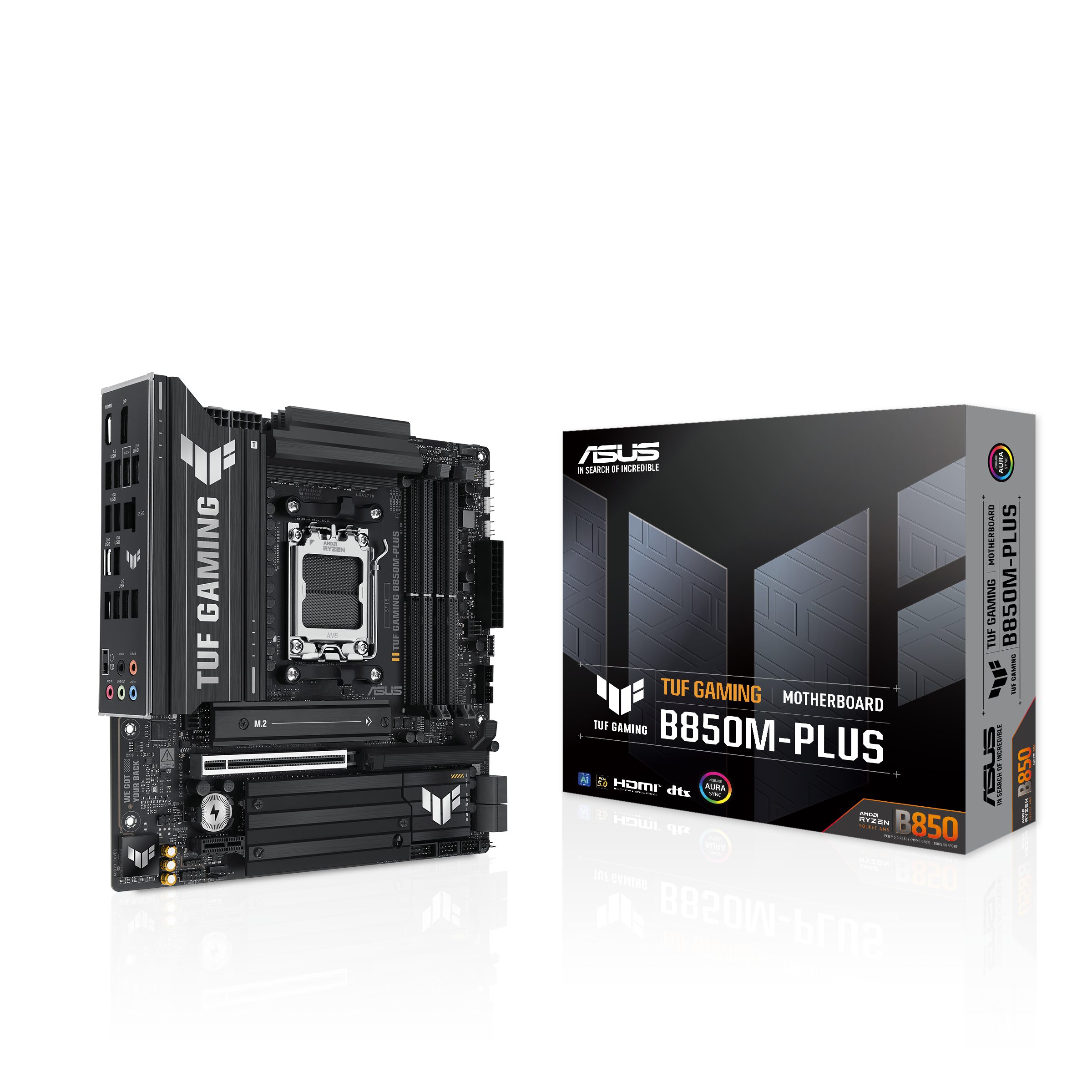 ASUS TUF GAMING B850M-PLUS (AMD,AM5,DDR5,mATX)