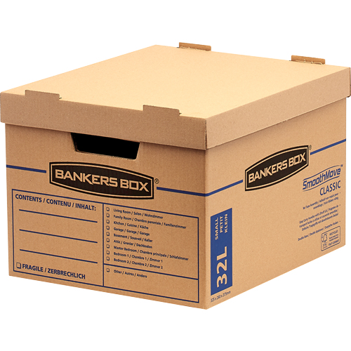 Bankers Box Umzugskartons SmoothMove Umzugsbox, 10 St.