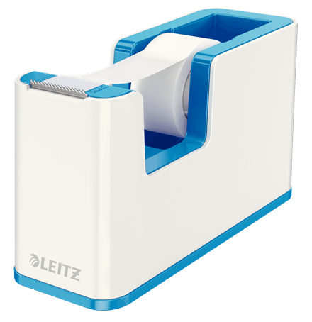 LEITZ Tischabroller WOW Duo Colour perlweiß/blau