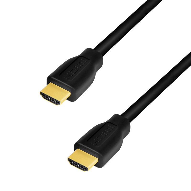 Logilink HDMI-Kabel A/M zu A/M, 4K/60 Hz, CCS, schwarz, 2,0m