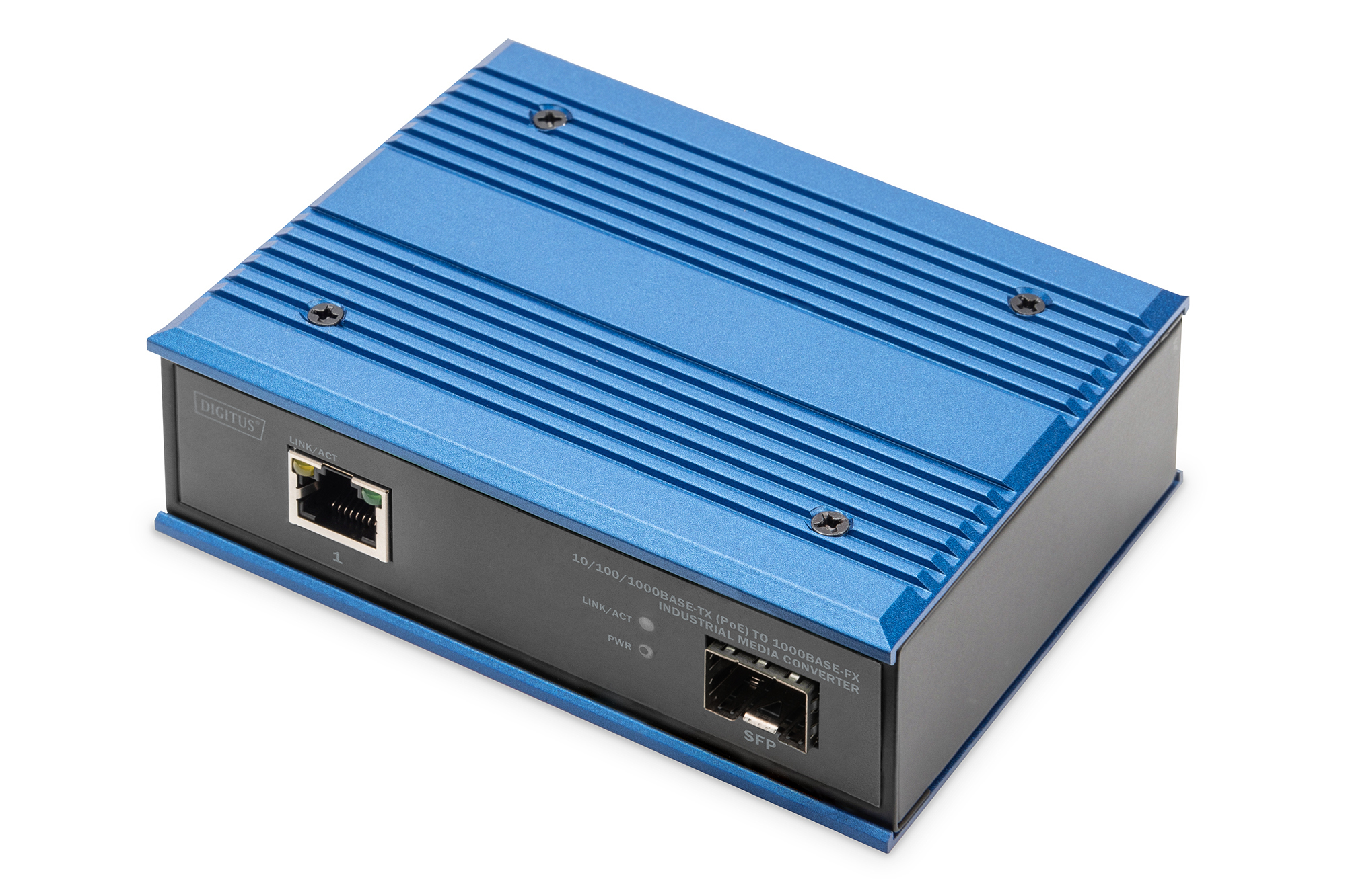 DIGITUS 10/100/1000Base-TX PoE to 1000Base-FX Converter