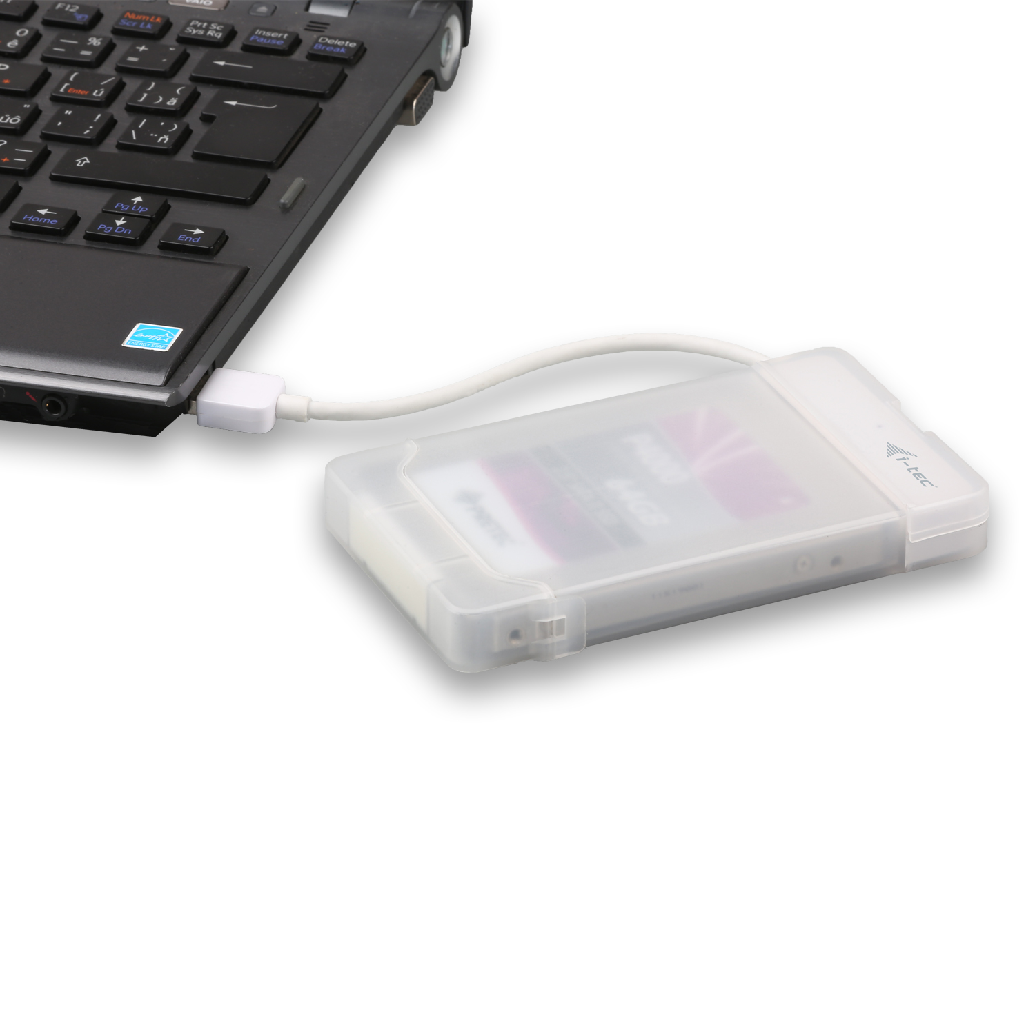 I-TEC USB EXTERNAL CASE 2.5IN SATA I/II/III HDD SSD WHITE