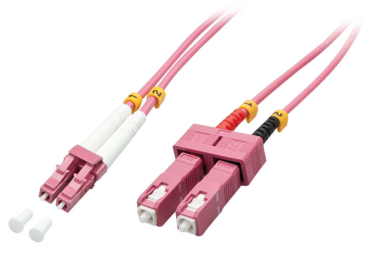 LINDY LWL-Duplexkabel LC/SC OM4 10m 50/125, Multimode