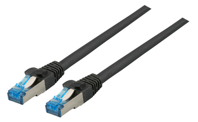 EFB RJ45 Patchk. S/FTP Cat.6A Cat7 TPE superflex 2.00m schw