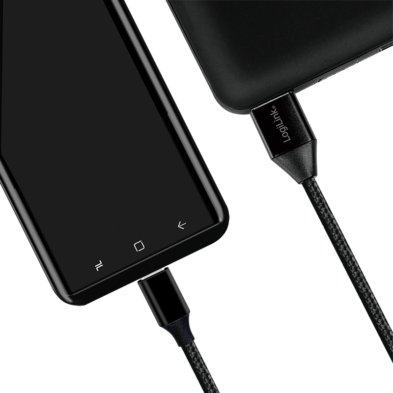 LogiLink USB 2.0-Kabel USB/USB-C 30cm schwarz