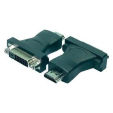 Logilink HDMI Adapter, HDMI male - DVI-D female, (Gold)