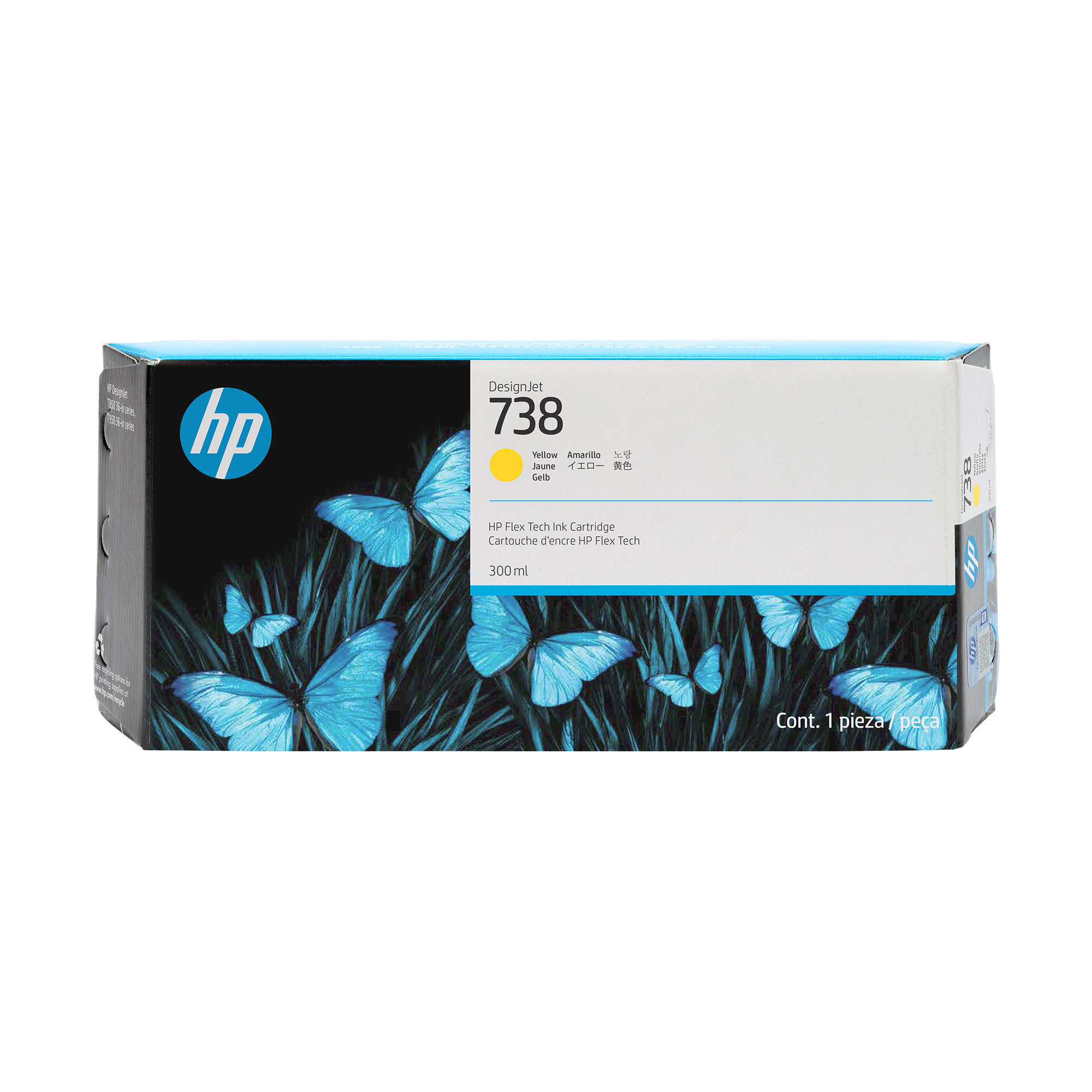 HP 738(676M8A) gelb Druckerpatrone