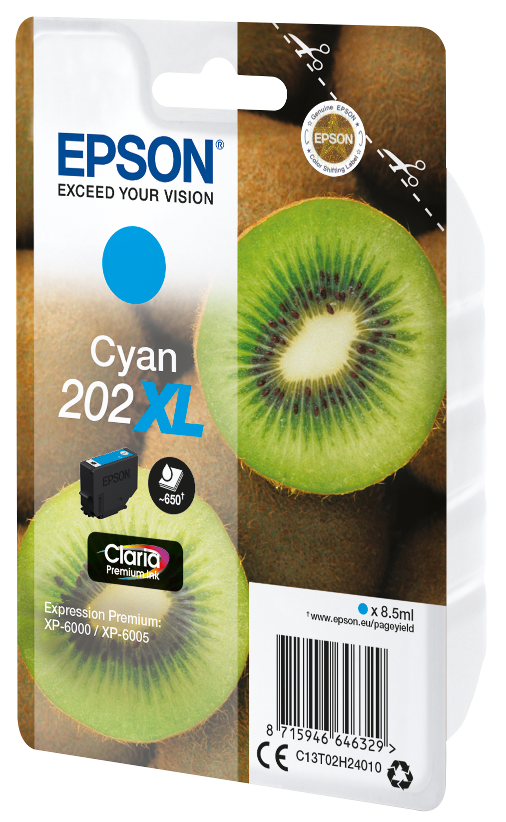 EPSON 202XL/T02H24 (Kiwi) cyan Druckerpatrone
