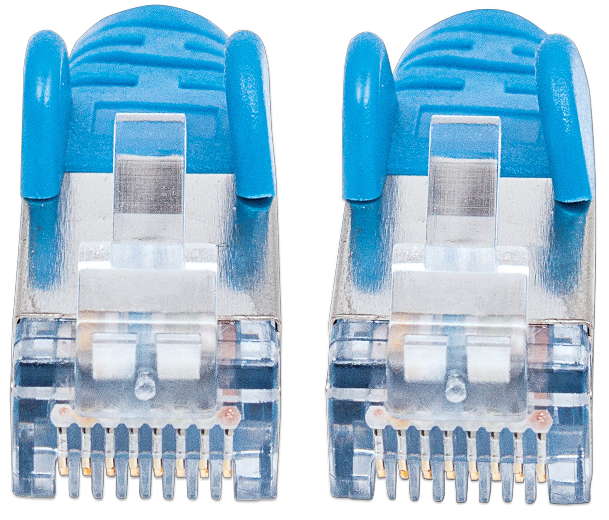 INTELLINET Netzwerkkabel Cat6 S/FTP CU LS0H 15,0m Blau RJ-45 Stecker / RJ-45 Stecker Vergoldete Kontakte