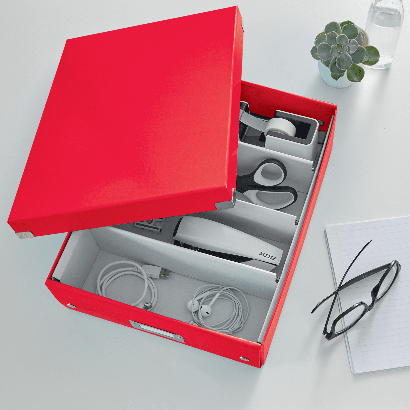 LEITZ Click & Store Aufbewahrungsbox 900 Blatt rot 28,0 x 37,0 x 10,0 cm, 1 St.