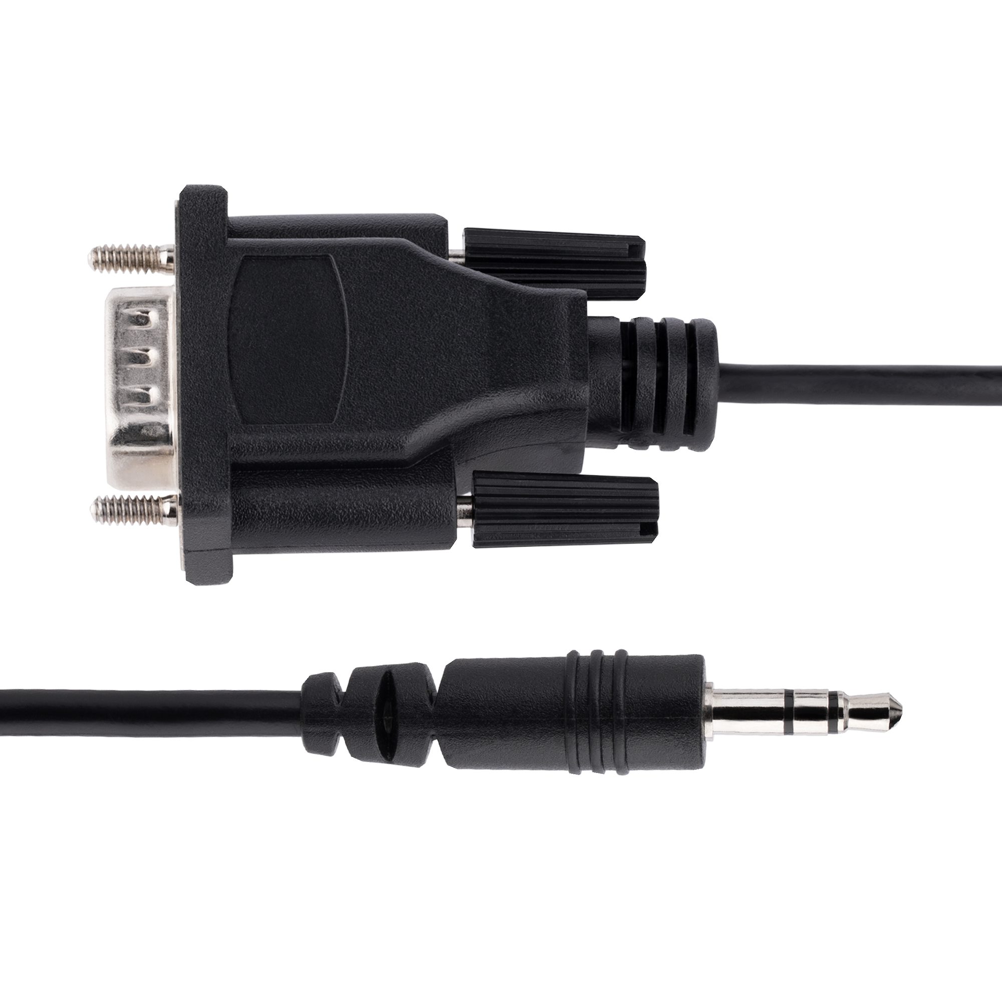 StarTech.com 1 m DB9 auf 3.5 mm Kabel Schwarz