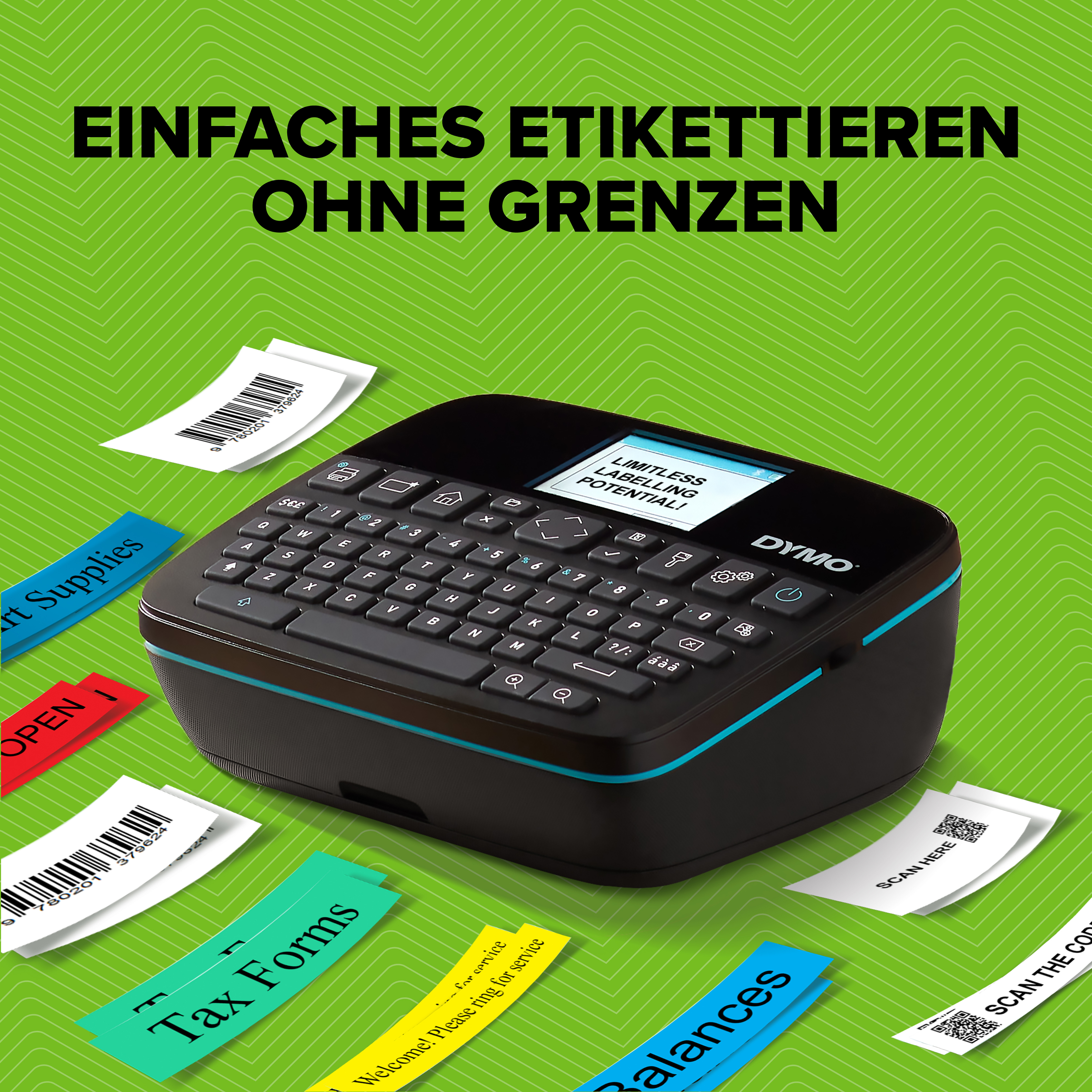 DYMO Labelmanager 640 CB Set Beschriftungsgerät schwarz