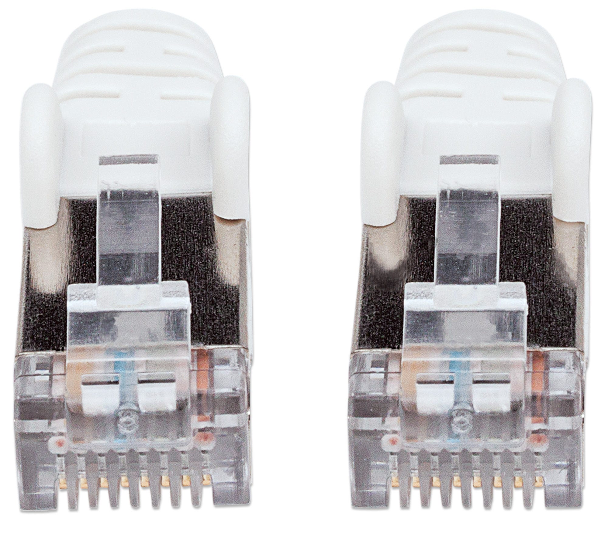 INTELLINET Netzwerkkabel Cat6 S/FTP LS0H 10m Weiss RJ-45 Stecker / RJ-45 Stecker Vergoldete Kontakte