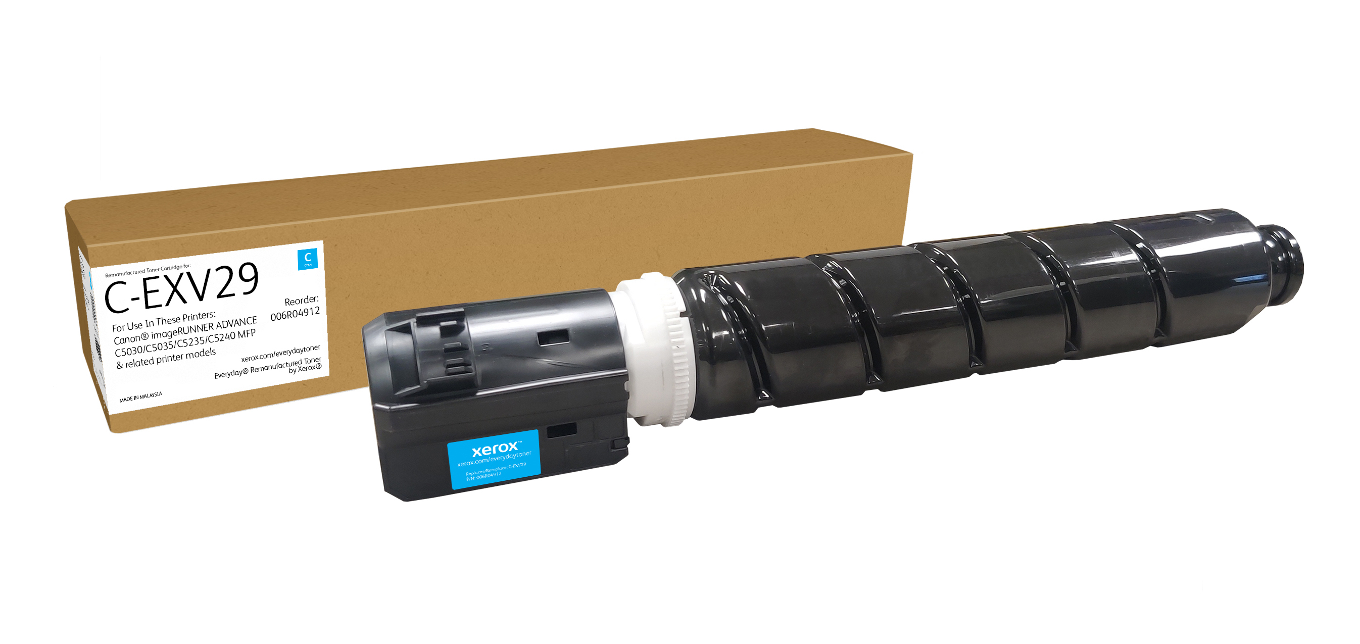 Xerox Cyan Toner wiederaufbereitet kompatibel mit Canon C-EXV29 (2794B002AB) 27000 Seiten