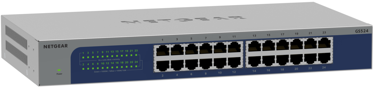 NETGEAR GS524-300EUS 24-Port Gigabit Ethernet unmanaged Switch Desktop