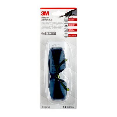 3M Schutzbrille SecureFit schwarz, grün, 1 St.