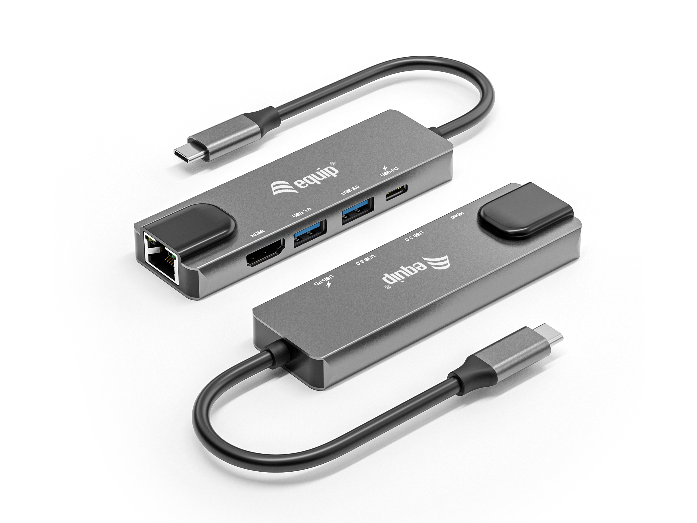 Equip Dock 5-1 USB-C->HDMI,2xUSB-A,GbE,100W USB-C 0.25m