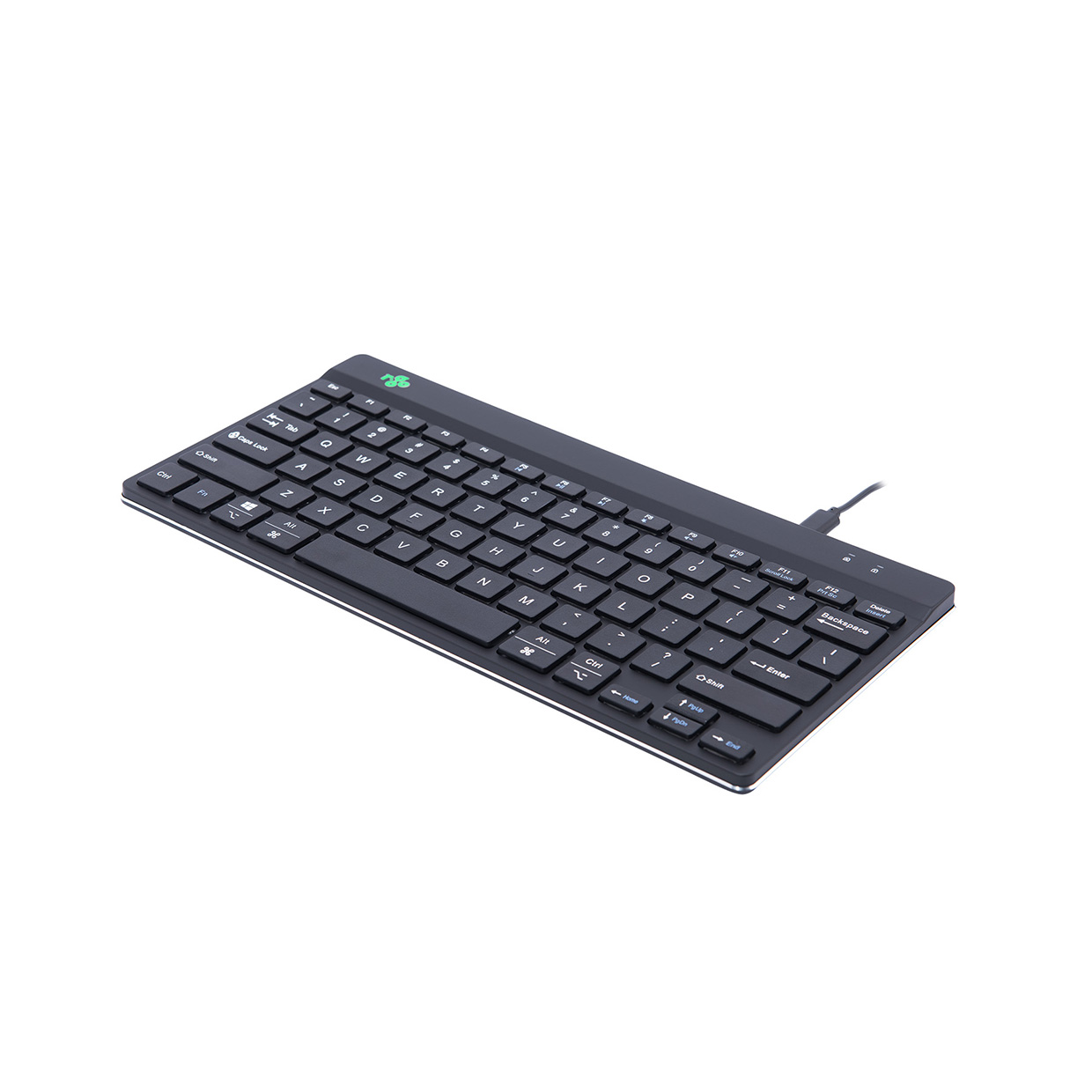 R-Go Tastatur Compact Break US-Layout verkabelt schwarz