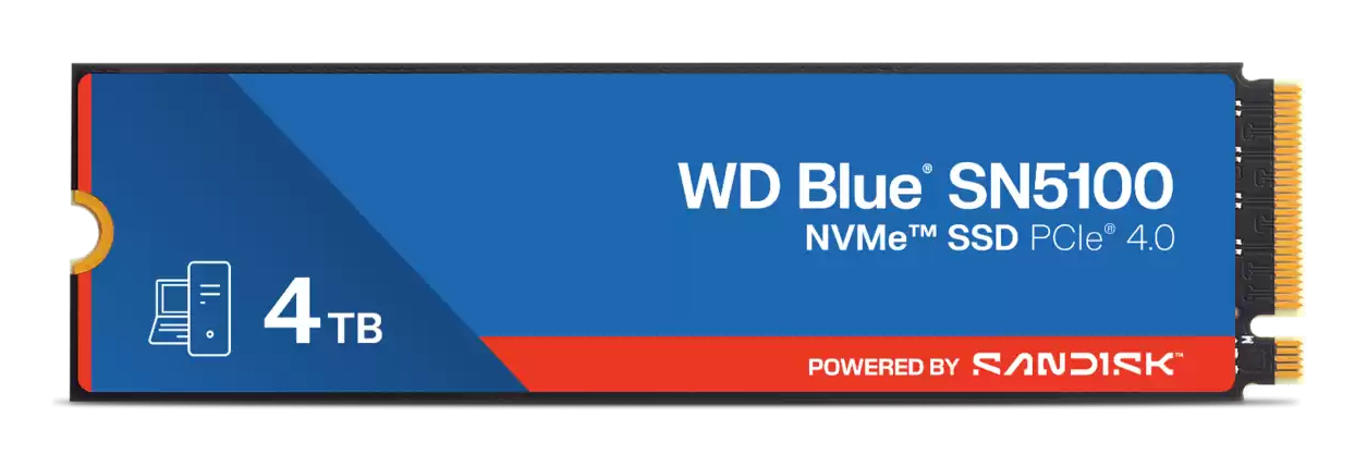 SSD WD Blue 4TB SN5100 NVME M.2 PCIe 4.0 x4 WDS400T5B0E