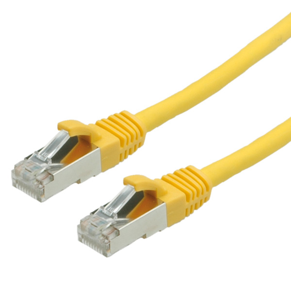 VALUE Patchkabel Kat.6 Class E S/FTP PiMF LSOH gelb 0,5m