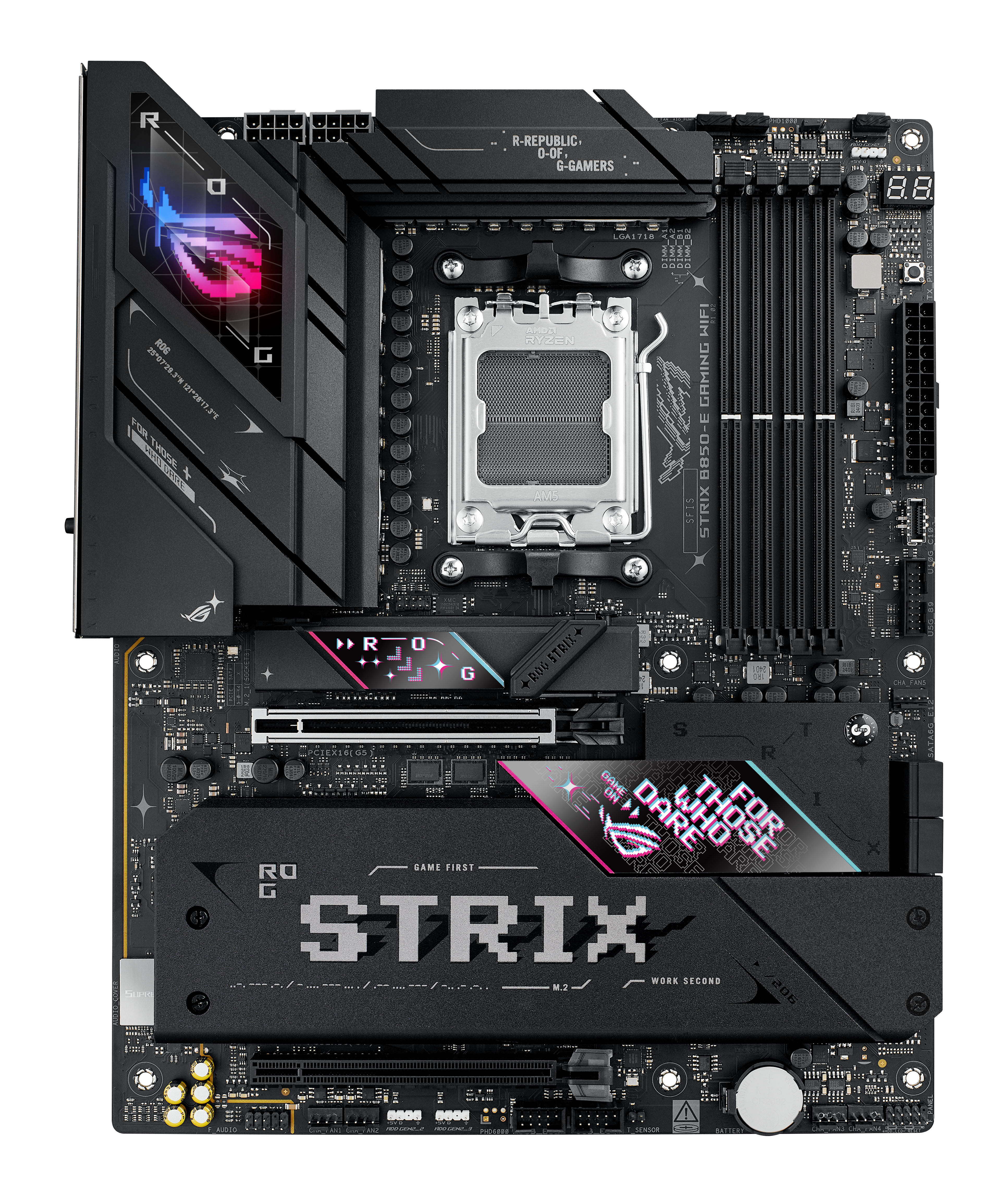 ASUS ROG STRIX B850-E GAMING WIFI AM5 DDR5 ATX MB 1xHDMI 1xDP 5xM.2 4xSATA