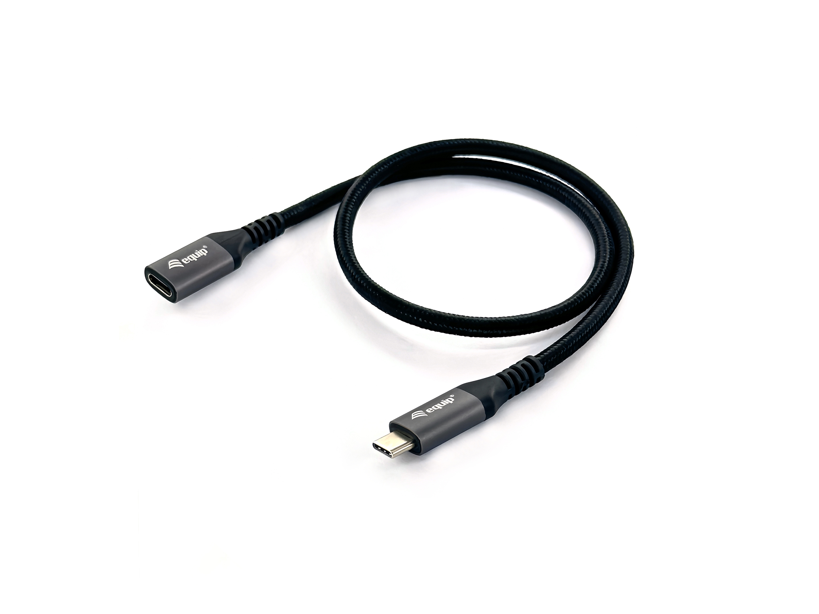 Equip Kabel USB-C3.2->C Gen2 Erweiter. St/Bu 0.50m schwarz