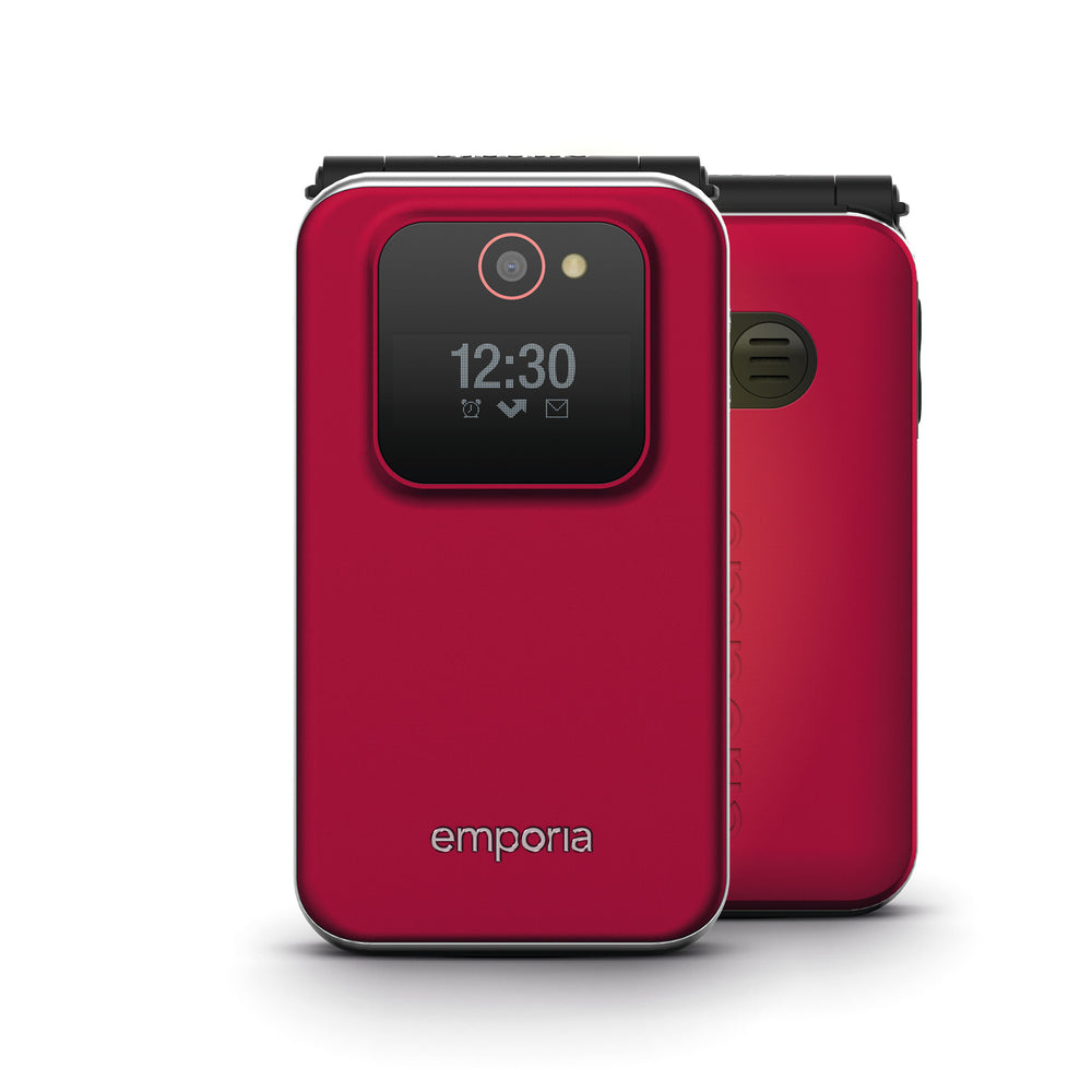 Emporia emporiaJOY (V228), 2G, (V3), Großtastenklapphandy, red
