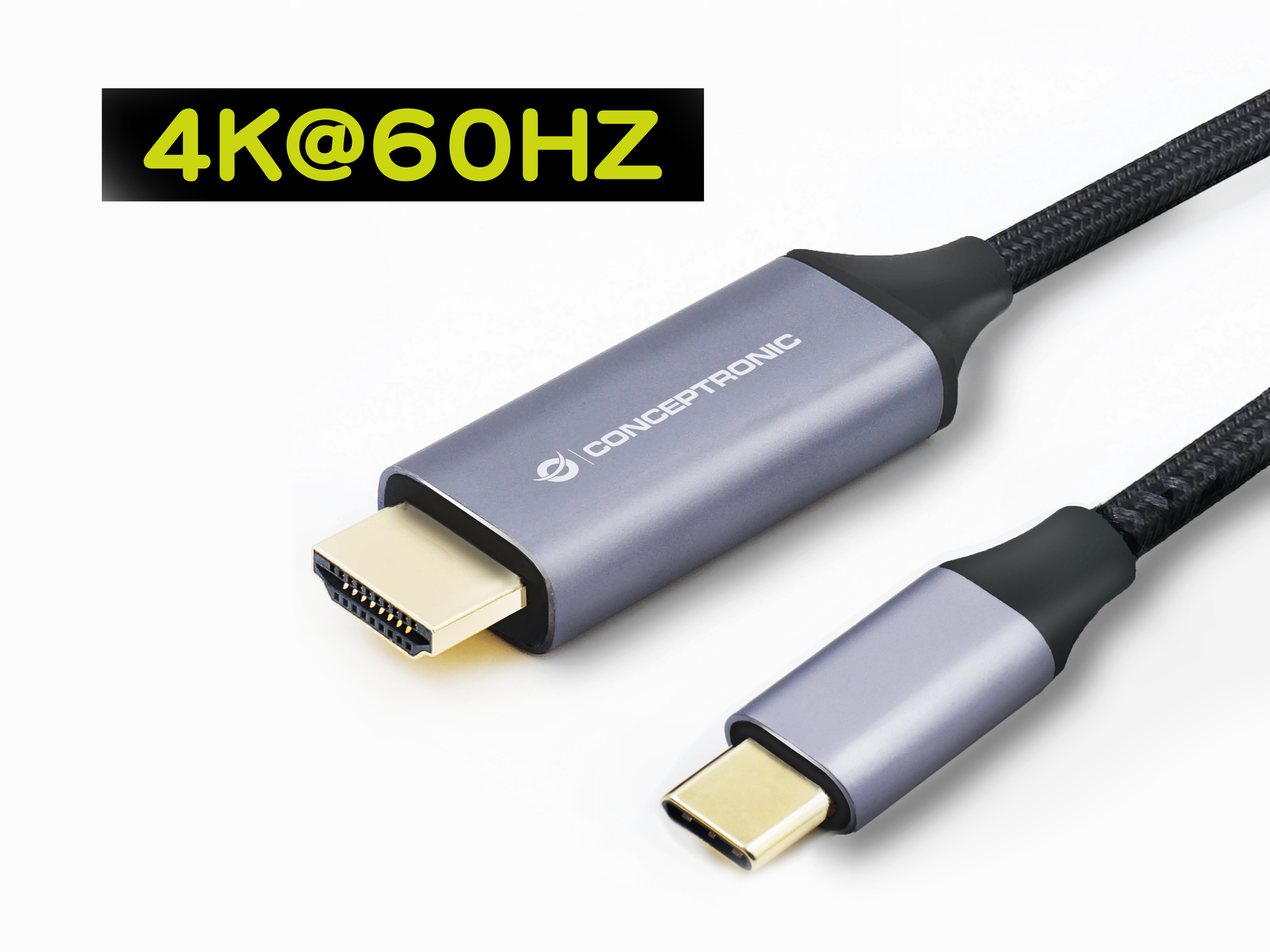 CONCEPTRONIC Adapter USB-C3.2->HDMI2.0 4K/60Hz 2.00m gr
