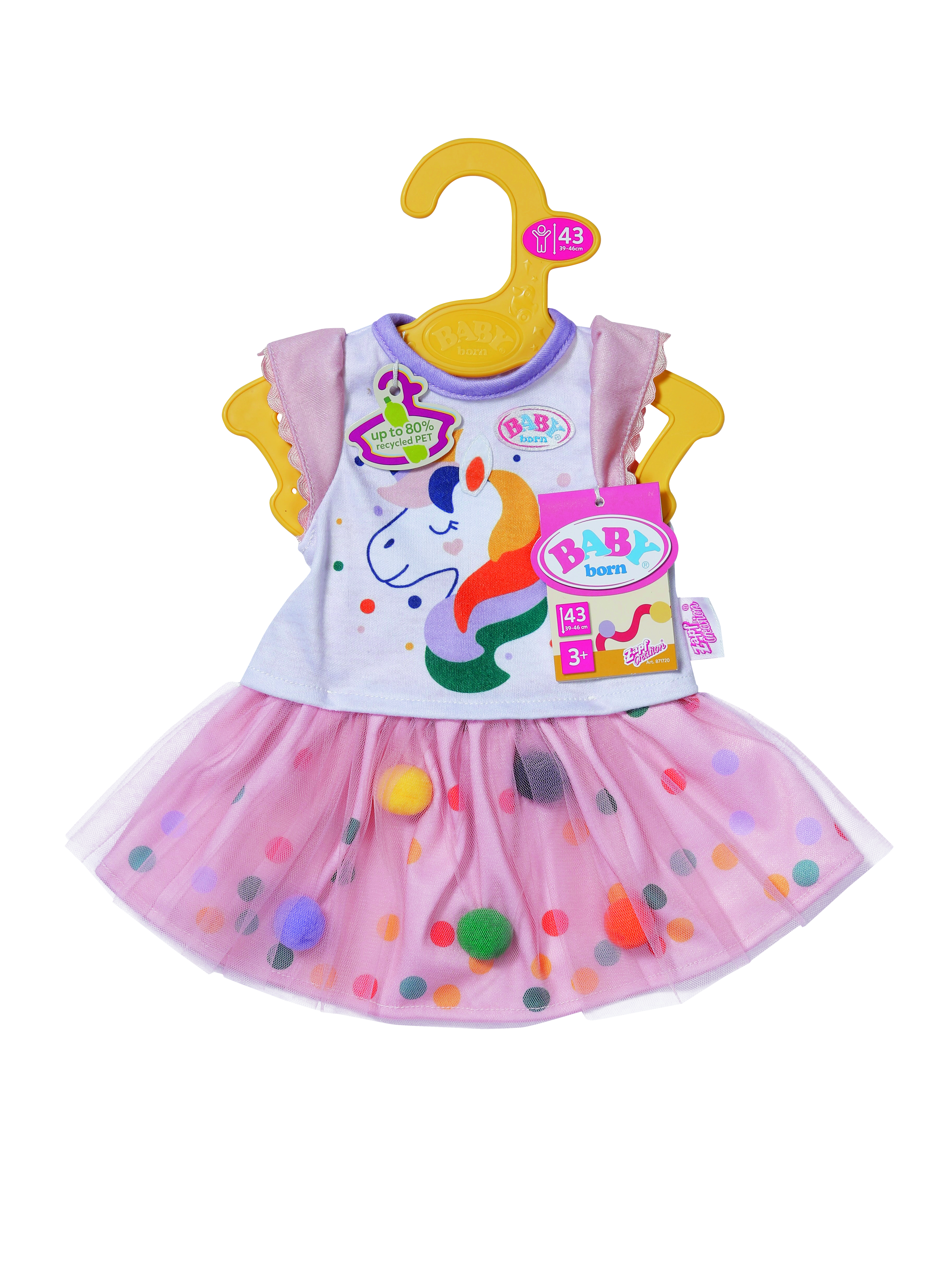 BABY born® Einhornkleid mit Tutu 43cm, Puppenzubehör