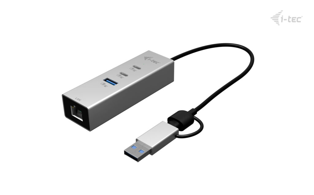 I-TEC USB-C/A HUB 3X USB + LAN 2X USB-C 1X USB-A 2.5 GBIT LAN