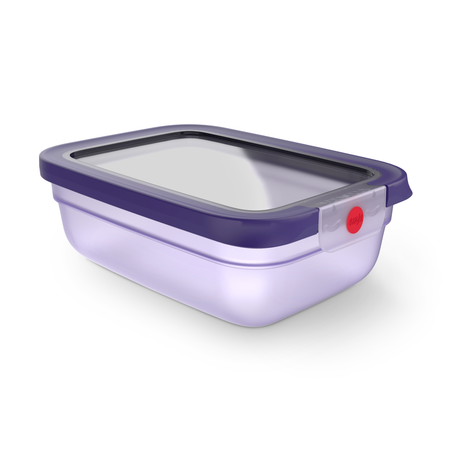 emsa Frischhaltedose ONECLICK 7,3 cm hoch violett 1,2 l, 1 St.