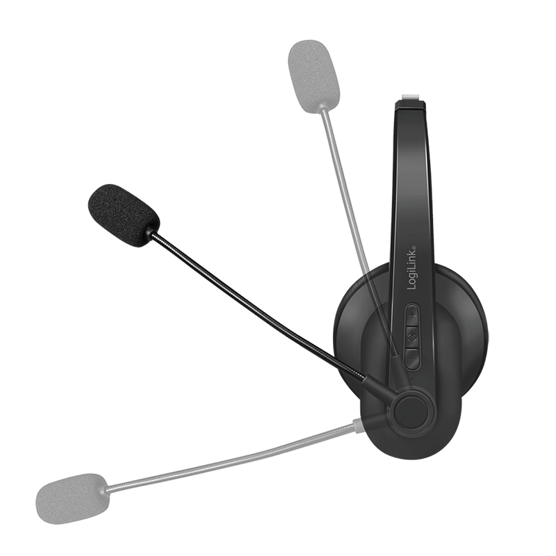 LogiLink Bluetooth Headset, Mono, with charging stand BT0059