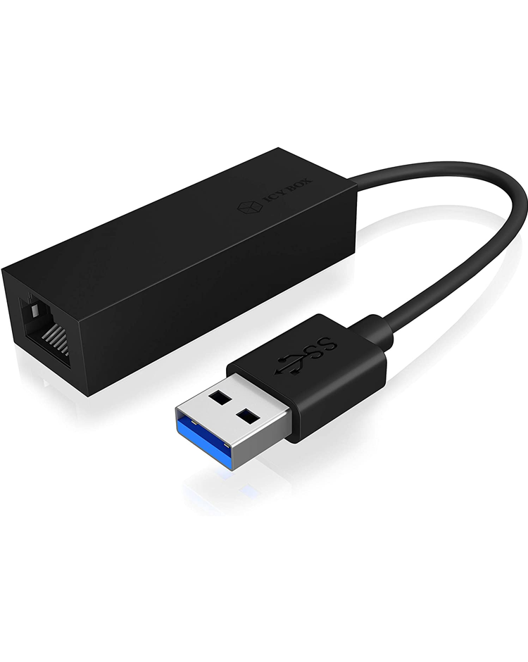 USB 3.2 Gen 1 Adapter IB-AC501a, USB-A Stecker > RJ-45 Buchse