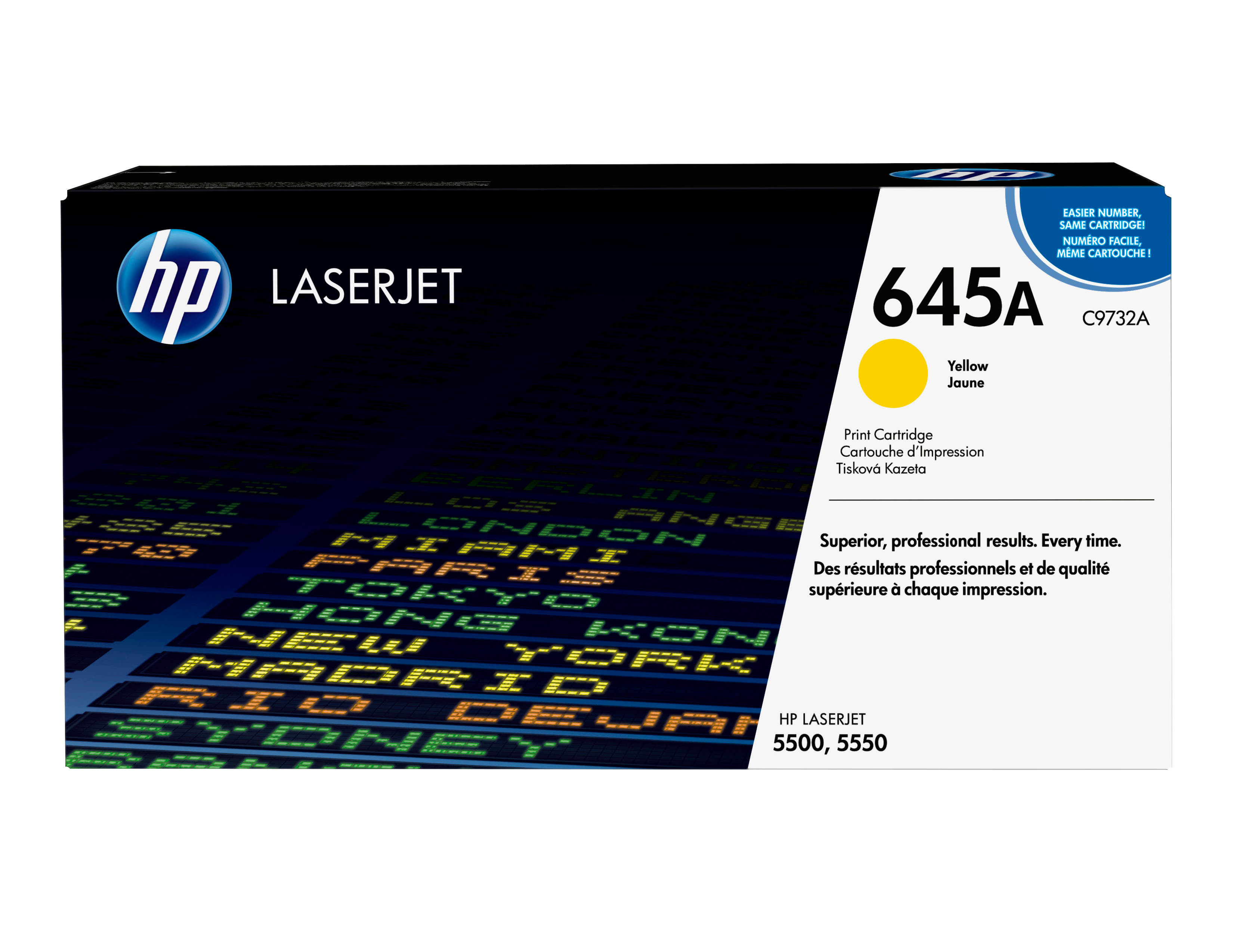 HP 645A original Colour LaserJet Toner cartridge C9732A yellow standard capacity 12.000 pages 1-pack