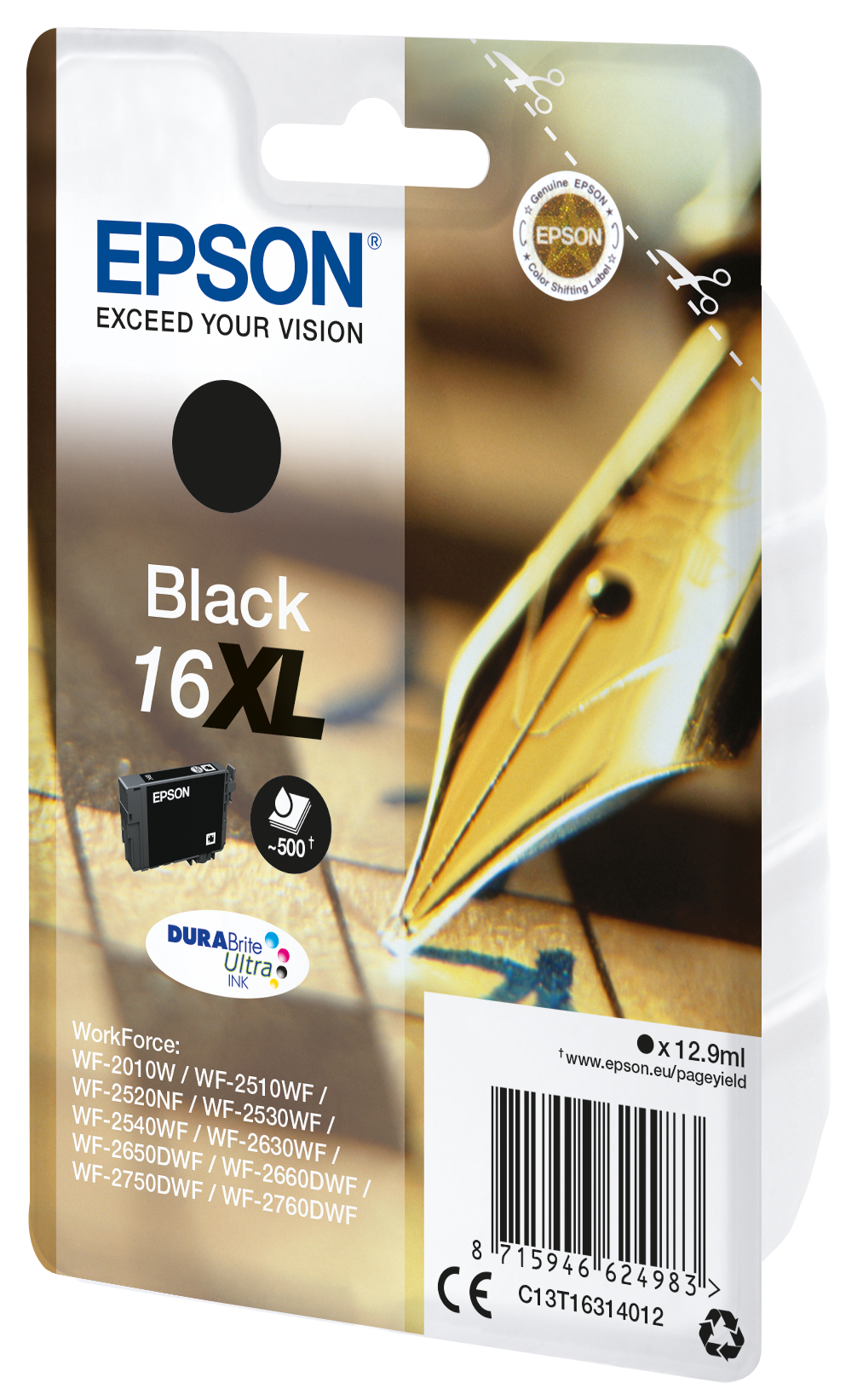 EPSON 16XL / T1631XL (Füller) schwarz Druckerpatrone
