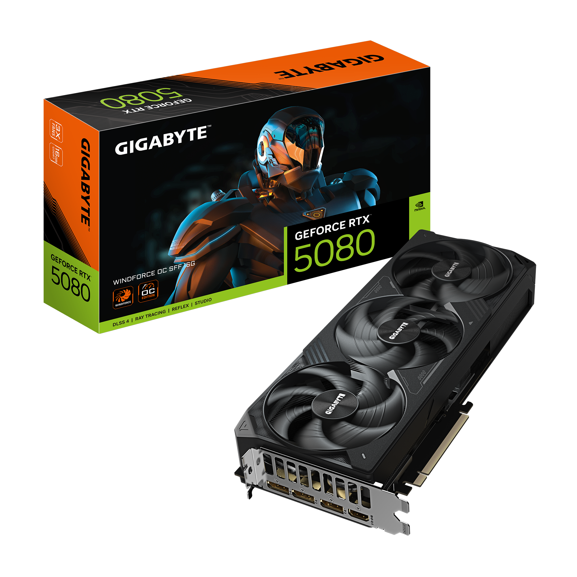 Gigabyte RTX5080 Windforce OC 16GB GDDR7 HDMI 3xDP
