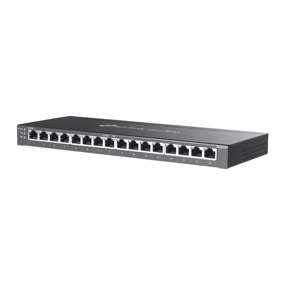 16-PORT GIGABIT SMART SWITCH 8-PORT POE+ 120W POE