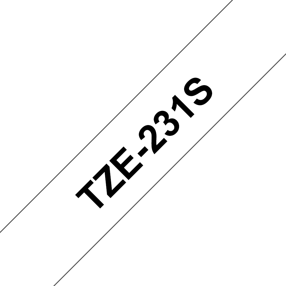 TZE-231S BLACK/WHITE 12MM/4M LAMINATED F. P-TOUCH