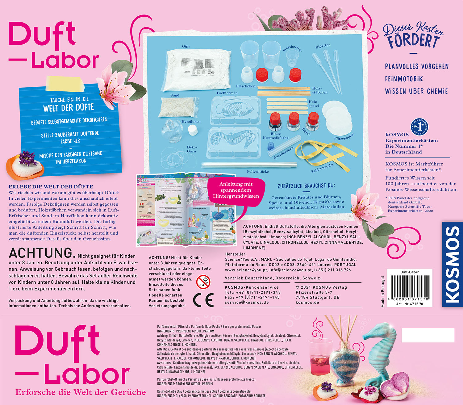 Duft-Labor, Experimentierkasten
