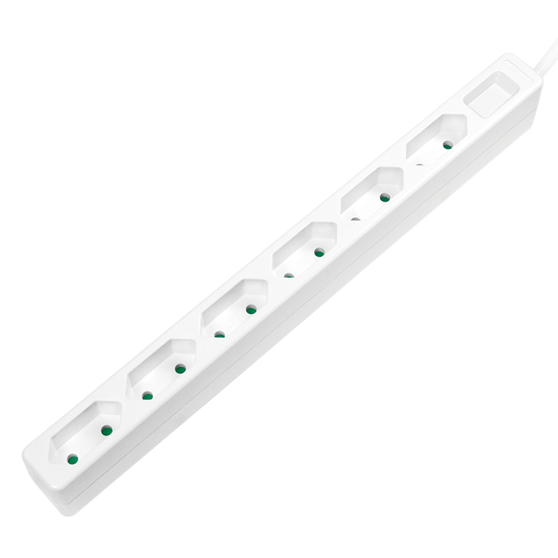 Logilink Steckdosenleiste 6-fach, 1,5m für Eurostecker, weiß