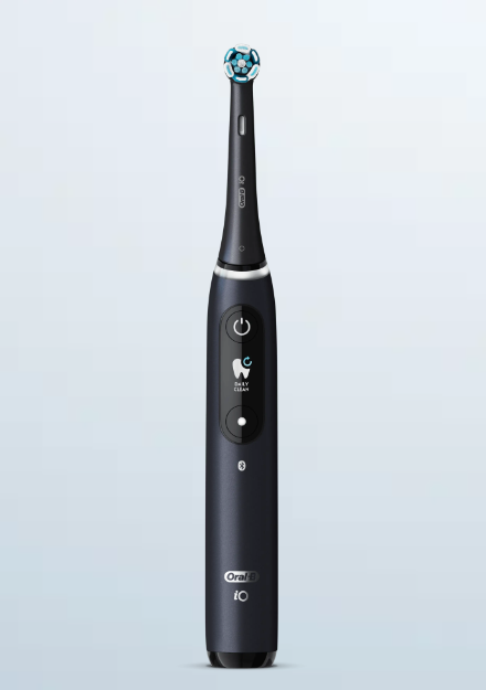 Braun Oral-B iO Series 8 mit 2 Aufsteckbürsten und Reiseetui, black onyx