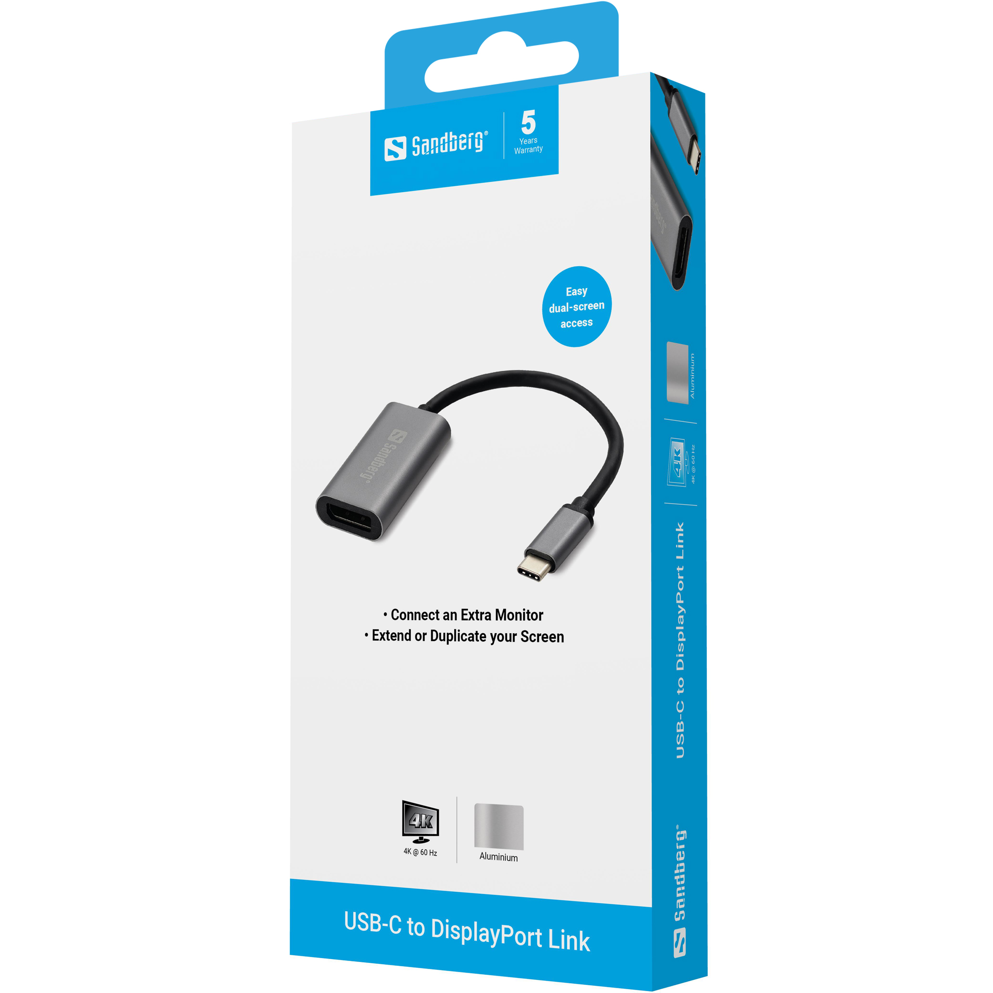 SANDBERG Adapter USB-C to DisplayPort Link
