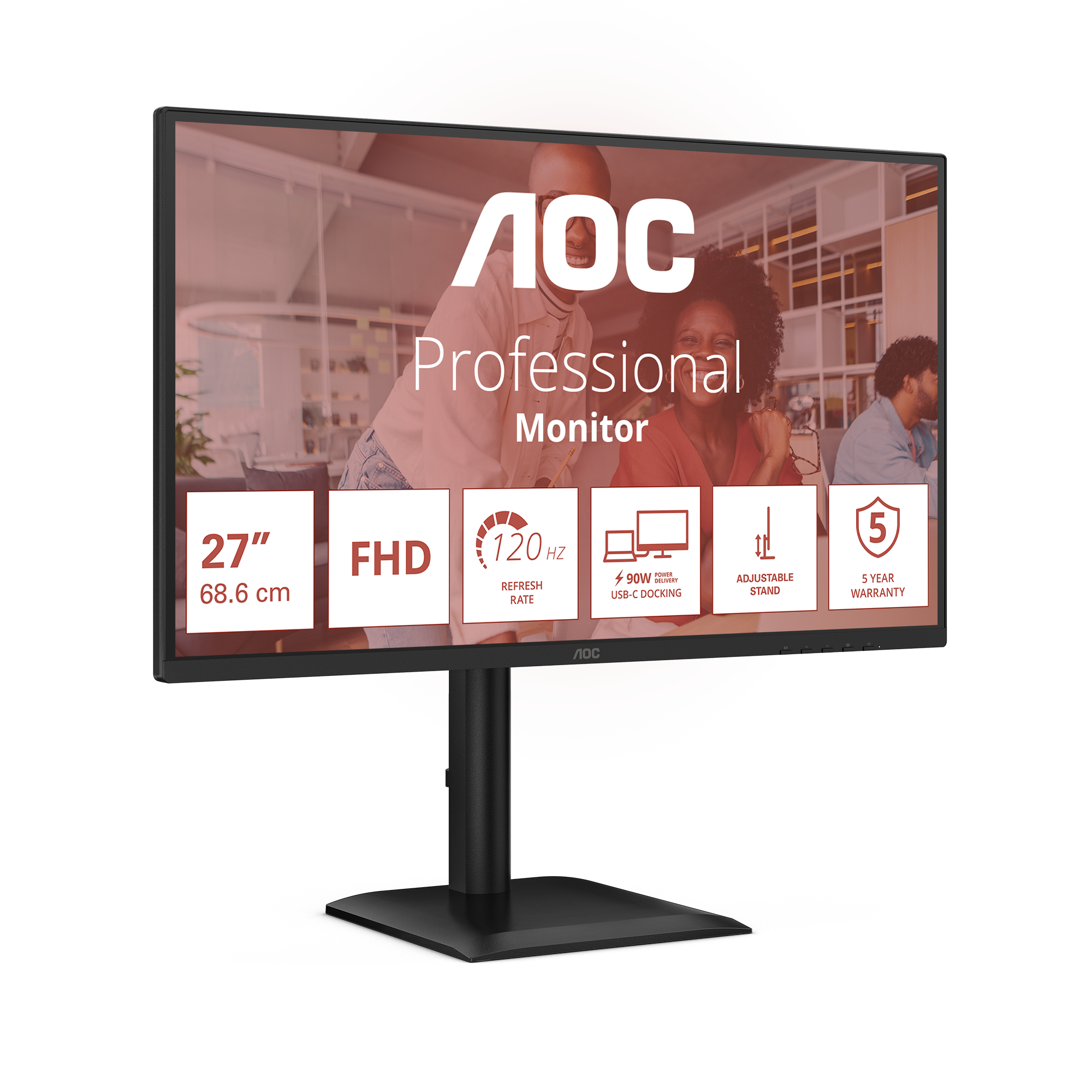 AOC 27E4CV - 27-INCH FULL HD MO 1920X1080 120 HZ HDMI 1.4 DISPLA