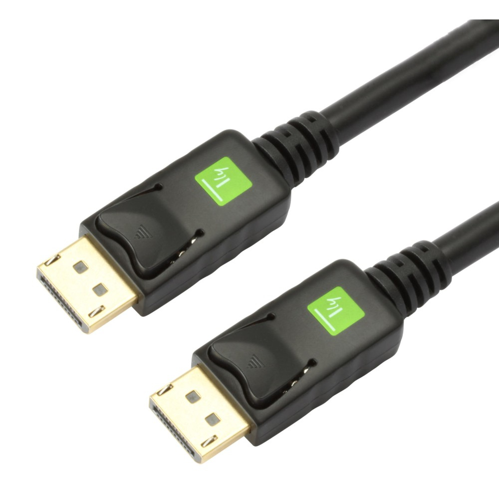 Techly DisplayPort 1.2, Audio/Video Kabel, schwarz, 0.5m